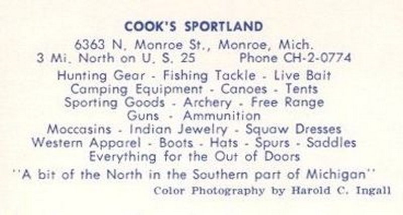 Cooks Sportland - Vintage Postcard (newer photo)